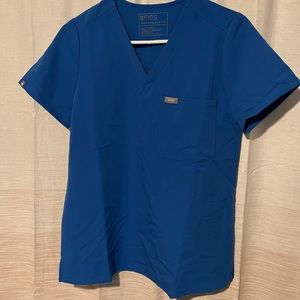 Like new Figs scrub top in royal blue